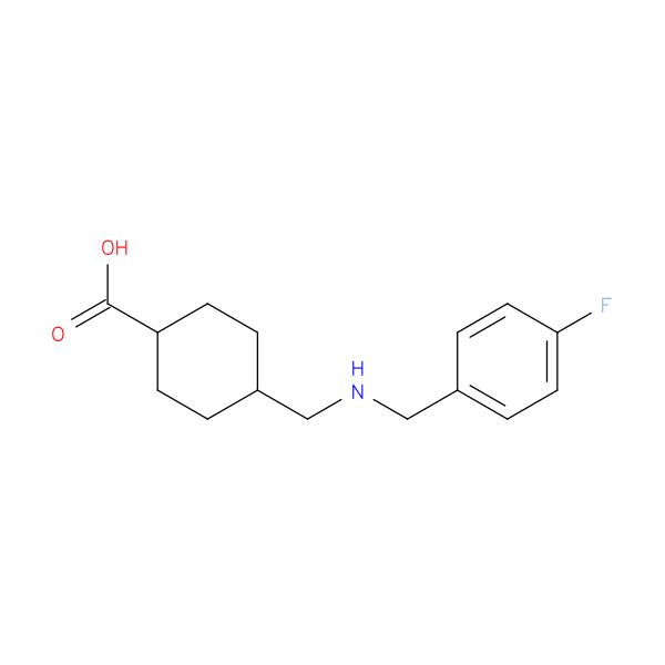 4-([(4-Fluorobenzyl)amino]methyl)cyclohexanecarboxylic acid