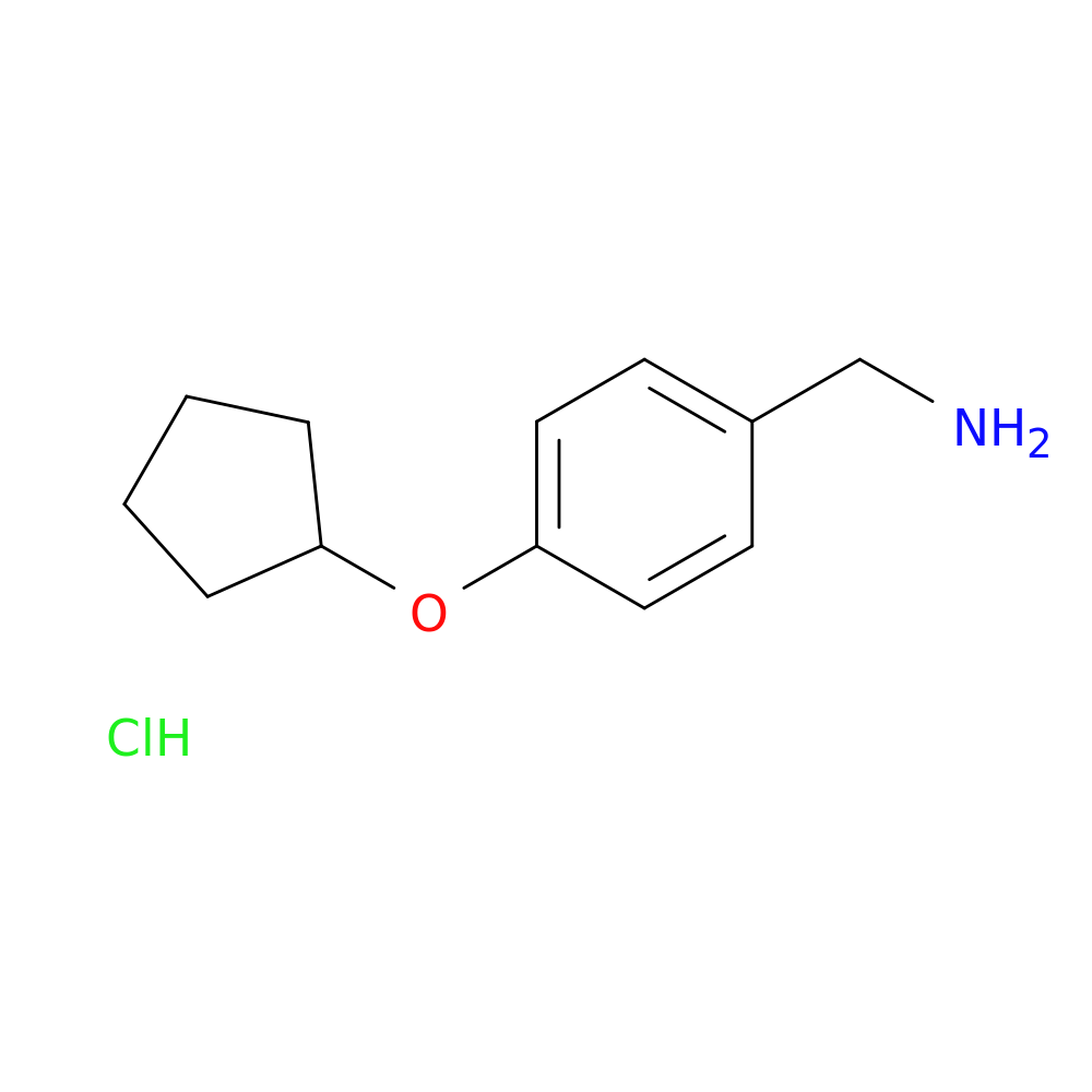 [4-(cyclopentyloxy)phenyl]methanamine hydrochloride
