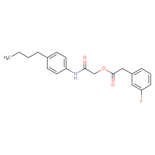 [(4-butylphenyl)carbamoyl]methyl 2-(3-fluorophenyl)acetate