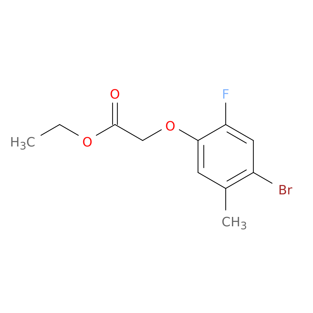 Ethyl(4-bromo-2-fluoro-5-methylphenoxy)acetate