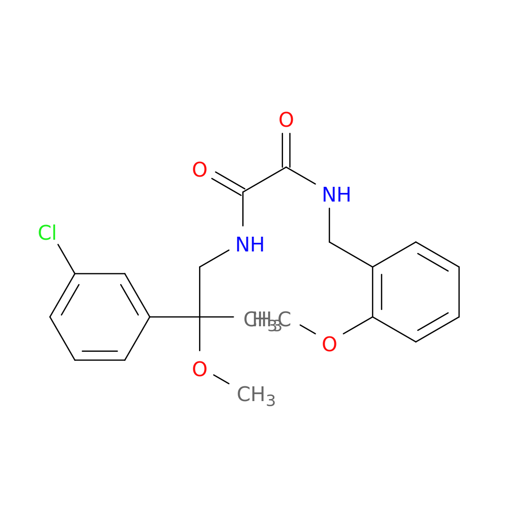 N-[2-(3-chlorophenyl)-2-methoxypropyl]-N'-[(2-methoxyphenyl)methyl]ethanediamide