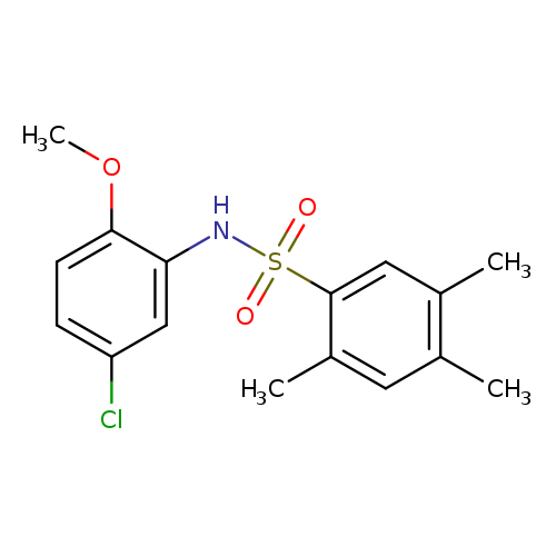 N-(5-chloro-2-methoxyphenyl)-2,4,5-trimethylbenzene-1-sulfonamide