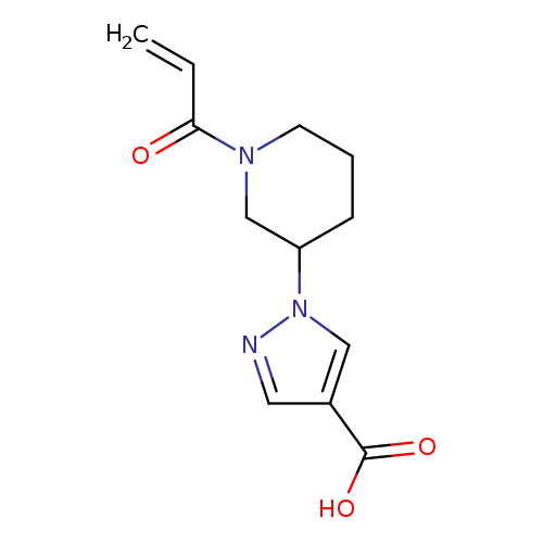 1-[1-(prop-2-enoyl)piperidin-3-yl]-1H-pyrazole-4-carboxylic acid
