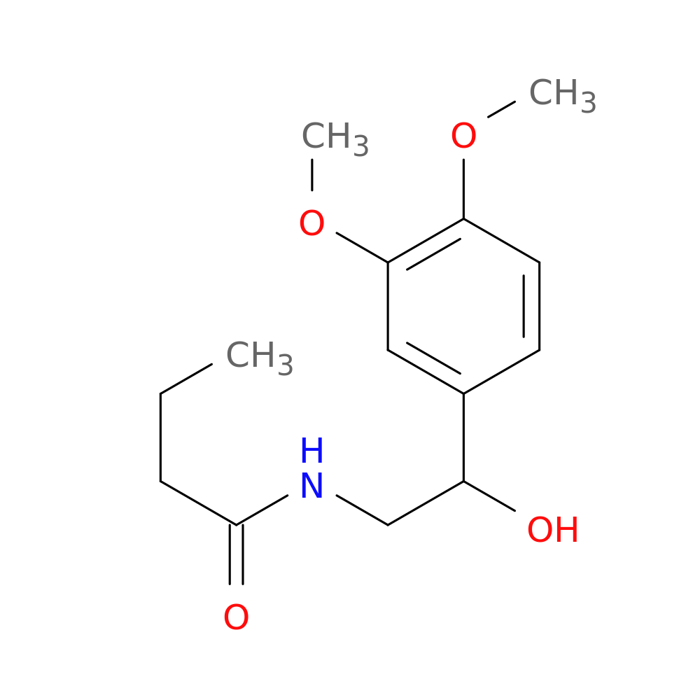 N-[2-(3,4-dimethoxyphenyl)-2-hydroxyethyl]butanamide