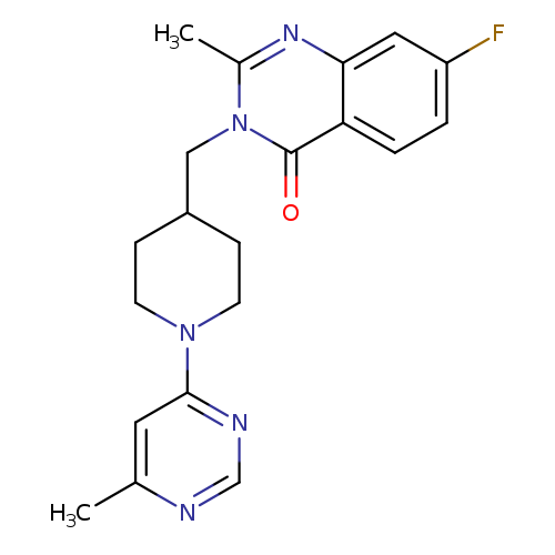 7-fluoro-2-methyl-3-{[1-(6-methylpyrimidin-4-yl)piperidin-4-yl]methyl}-3,4-dihydroquinazolin-4-one
