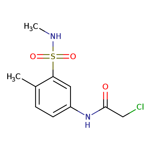 2-chloro-N-[4-methyl-3-(methylsulfamoyl)phenyl]acetamide