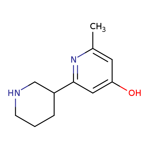 2-methyl-6-(piperidin-3-yl)pyridin-4-ol