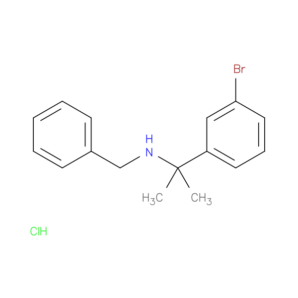 Benzyl[2-(3-bromophenyl)propan-2-yl]amine HCl
