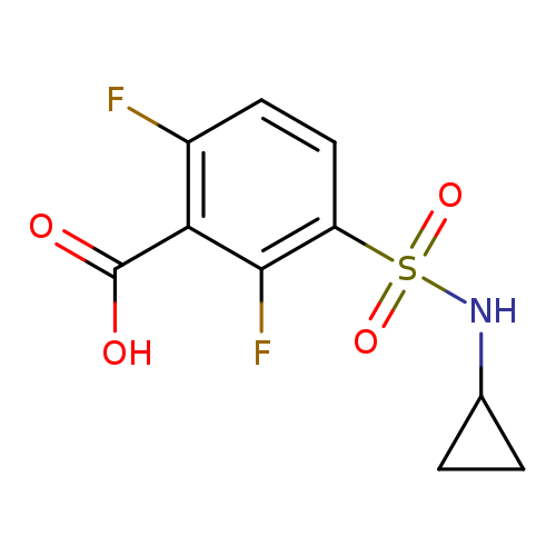 3-(cyclopropylsulfamoyl)-2,6-difluorobenzoic acid