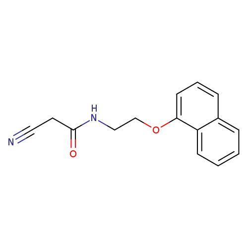 2-Cyano-n-[2-(1-naphthyloxy)ethyl]acetamide