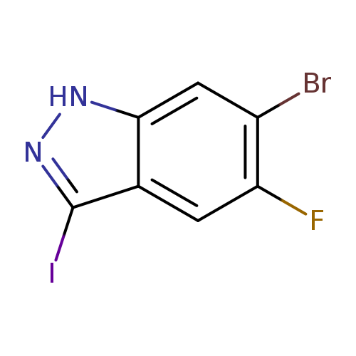 1H-Indazole, 6-bromo-5-fluoro-3-iodo-