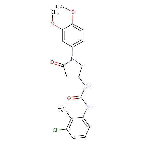 1-(3-chloro-2-methylphenyl)-3-[1-(3,4-dimethoxyphenyl)-5-oxopyrrolidin-3-yl]urea