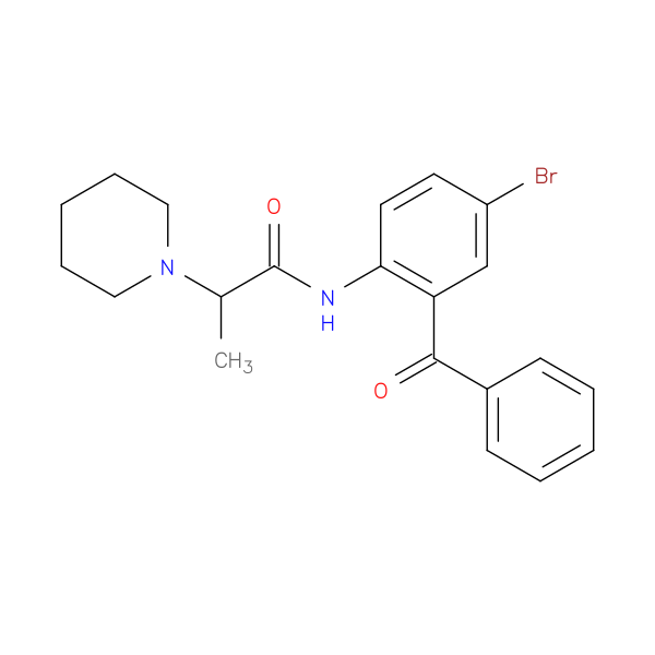 N-(2-benzoyl-4-bromophenyl)-2-(piperidin-1-yl)propanamide