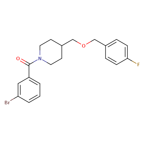 1-(3-bromobenzoyl)-4-{[(4-fluorophenyl)methoxy]methyl}piperidine
