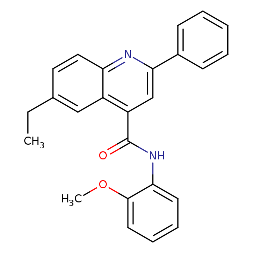 6-ethyl-N-(2-methoxyphenyl)-2-phenyl-4-quinolinecarboxamide
