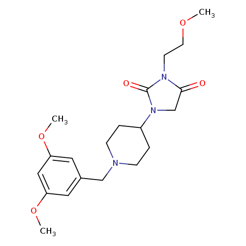 1-{1-[(3,5-dimethoxyphenyl)methyl]piperidin-4-yl}-3-(2-methoxyethyl)imidazolidine-2,4-dione