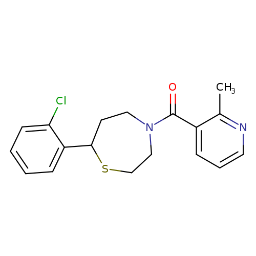 7-(2-chlorophenyl)-4-(2-methylpyridine-3-carbonyl)-1,4-thiazepane