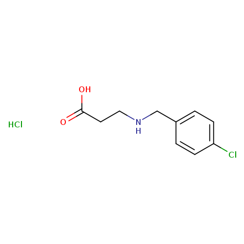 3-{[(4-chlorophenyl)methyl]amino}propanoic acid hydrochloride