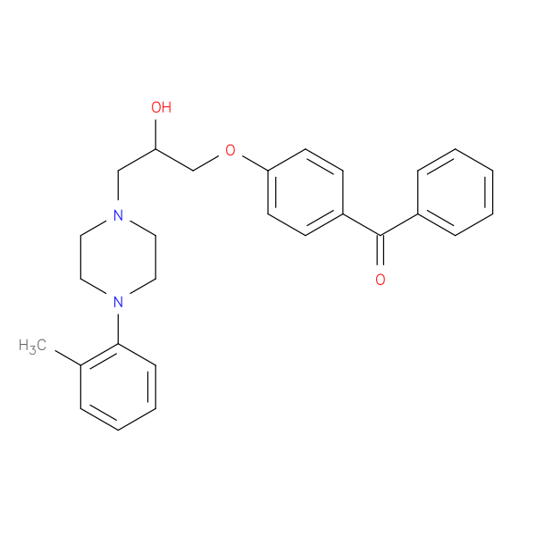 1-(4-benzoylphenoxy)-3-[4-(2-methylphenyl)piperazin-1-yl]propan-2-ol