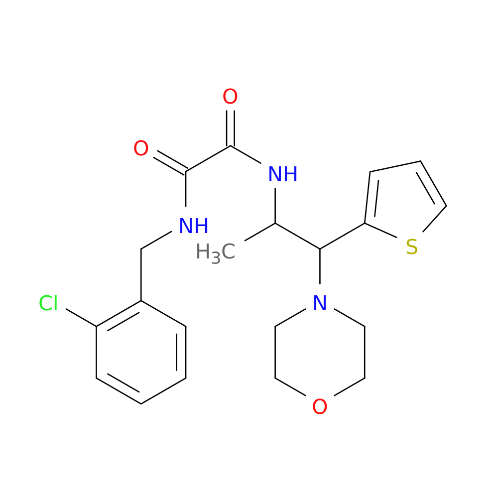 N'-[(2-chlorophenyl)methyl]-N-[1-(morpholin-4-yl)-1-(thiophen-2-yl)propan-2-yl]ethanediamide