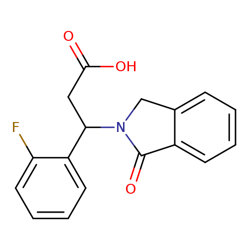 3-(2-fluorophenyl)-3-(1-oxo-2,3-dihydro-1H-isoindol-2-yl)propanoic acid