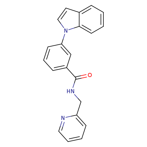3-(1H-indol-1-yl)-N-[(pyridin-2-yl)methyl]benzamide