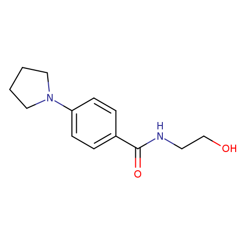 N-(2-hydroxyethyl)-4-(pyrrolidin-1-yl)benzamide