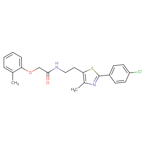 N-{2-[2-(4-chlorophenyl)-4-methyl-1,3-thiazol-5-yl]ethyl}-2-(2-methylphenoxy)acetamide