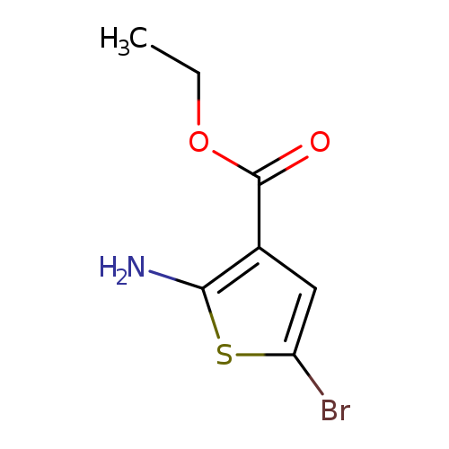 3-​Thiophenecarboxylic acid, 2-​amino-​5-​bromo-​, ethyl ester