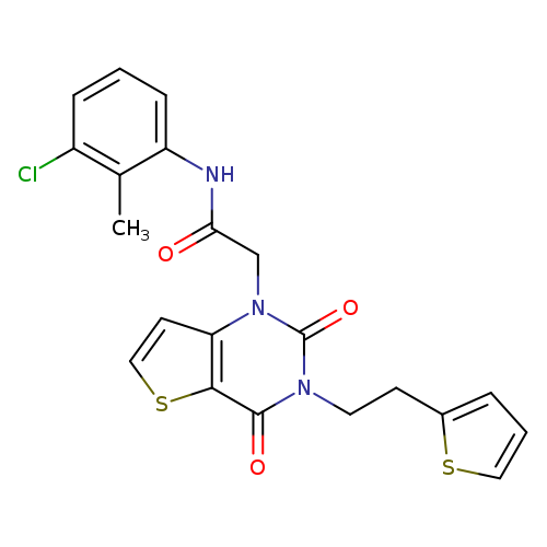 N-(3-chloro-2-methylphenyl)-2-{2,4-dioxo-3-[2-(thiophen-2-yl)ethyl]-1H,2H,3H,4H-thieno[3,2-d]pyrimidin-1-yl}acetamide