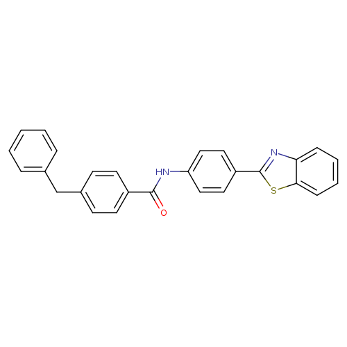 N-[4-(1,3-benzothiazol-2-yl)phenyl]-4-benzylbenzamide