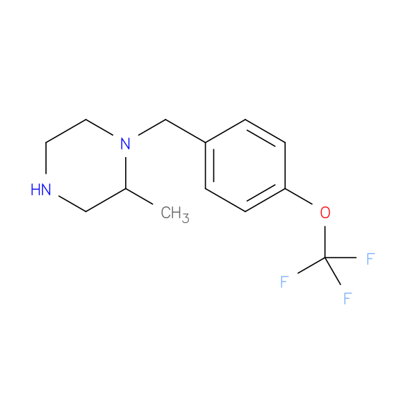 2-methyl-1-{[4-(trifluoromethoxy)phenyl]methyl}piperazine