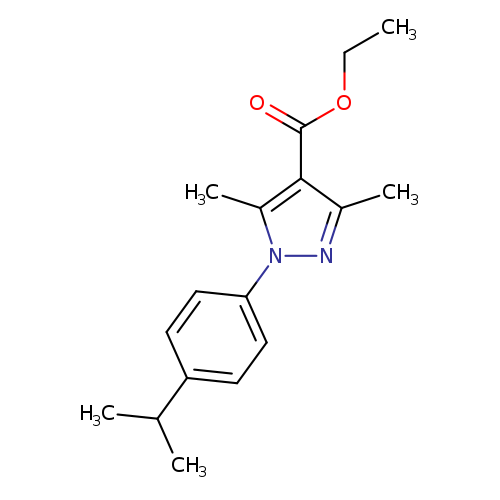 ethyl 3,5-dimethyl-1-[4-(propan-2-yl)phenyl]-1H-pyrazole-4-carboxylate