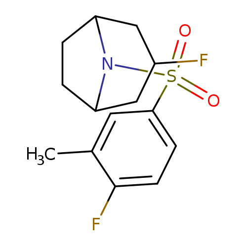 3-fluoro-8-(4-fluoro-3-methylbenzenesulfonyl)-8-azabicyclo[3.2.1]octane