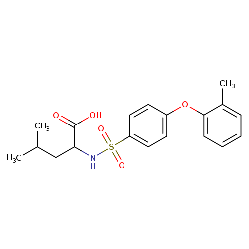 N-([4-(2-METHYLPHENOXY)PHENYL]SULFONYL)LEUCINE