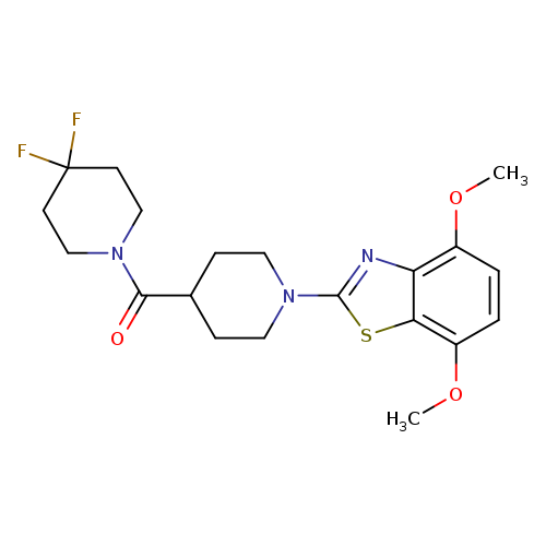 2-[4-(4,4-difluoropiperidine-1-carbonyl)piperidin-1-yl]-4,7-dimethoxy-1,3-benzothiazole