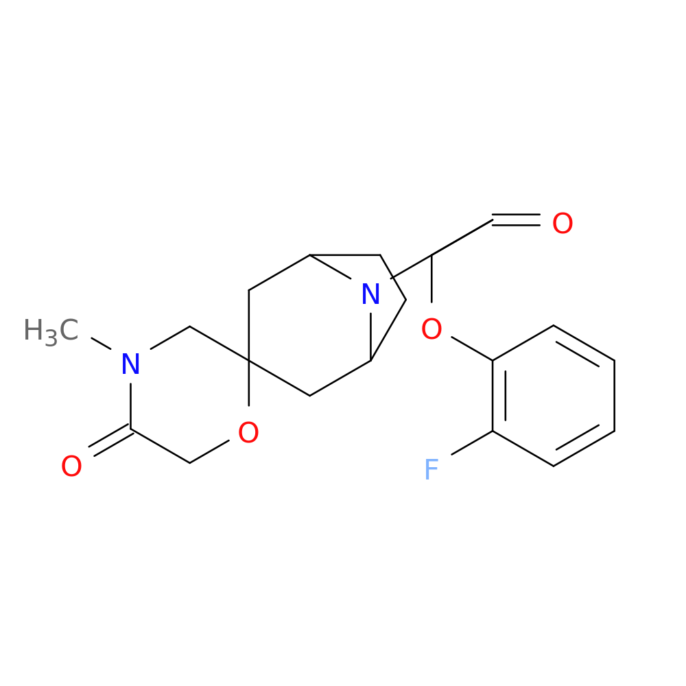 8-[2-(2-fluorophenoxy)acetyl]-4'-methyl-8-azaspiro[bicyclo[3.2.1]octane-3,2'-morpholin]-5'-one