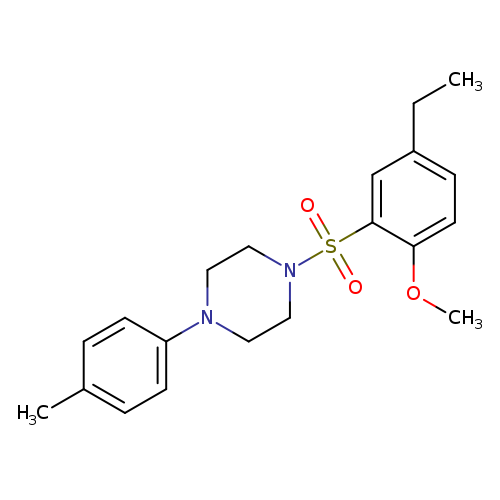 1-(5-ethyl-2-methoxybenzenesulfonyl)-4-(4-methylphenyl)piperazine