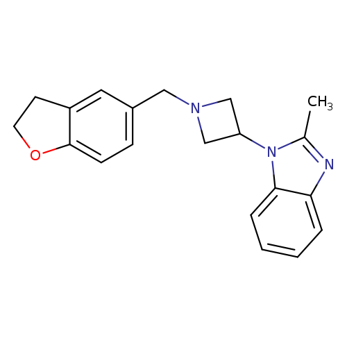 1-{1-[(2,3-dihydro-1-benzofuran-5-yl)methyl]azetidin-3-yl}-2-methyl-1H-1,3-benzodiazole