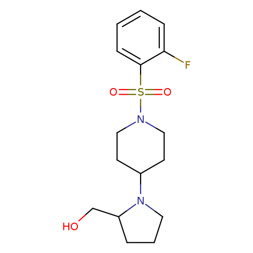 {1-[1-(2-fluorobenzenesulfonyl)piperidin-4-yl]pyrrolidin-2-yl}methanol