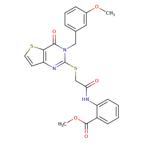 methyl 2-[2-({3-[(3-methoxyphenyl)methyl]-4-oxo-3H,4H-thieno[3,2-d]pyrimidin-2-yl}sulfanyl)acetamido]benzoate
