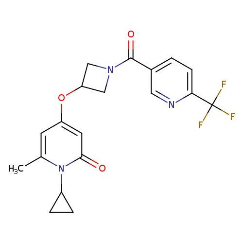 1-cyclopropyl-6-methyl-4-({1-[6-(trifluoromethyl)pyridine-3-carbonyl]azetidin-3-yl}oxy)-1,2-dihydropyridin-2-one
