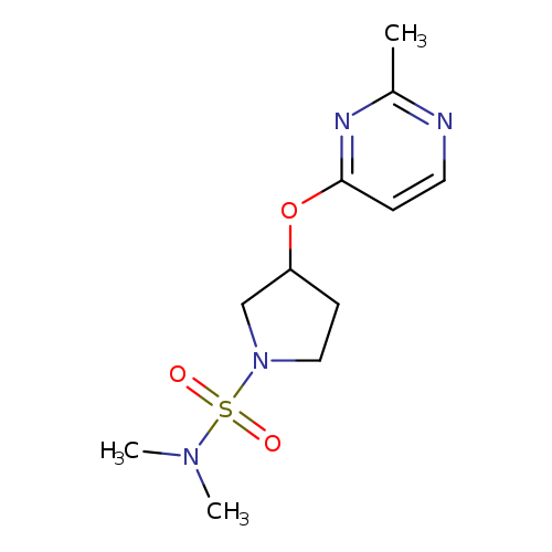 N,N-dimethyl-3-[(2-methylpyrimidin-4-yl)oxy]pyrrolidine-1-sulfonamide