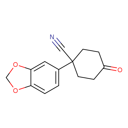 1-benzo[1,3]dioxol-5-yl-4-oxo-cyclohexanecarbonitrile