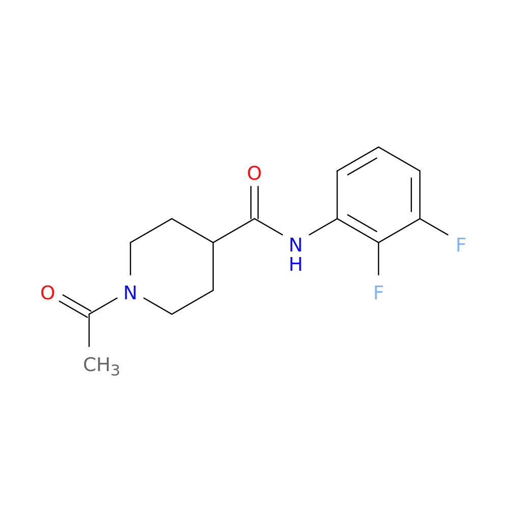 1-acetyl-N-(2,3-difluorophenyl)piperidine-4-carboxamide