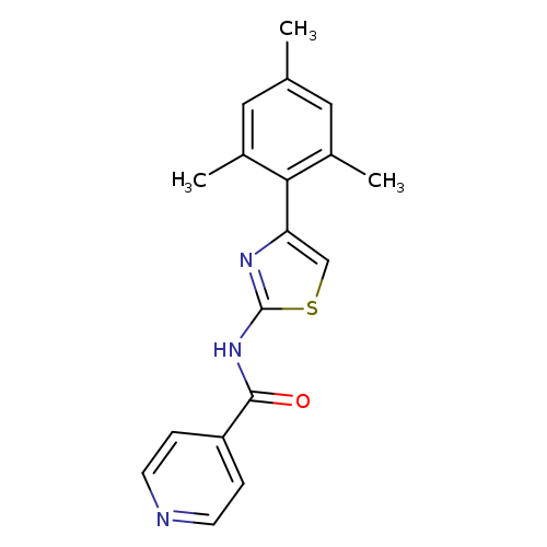 N-[4-(2,4,6-Trimethylphenyl)-2-thiazolyl]-4-pyridinecarboxamide