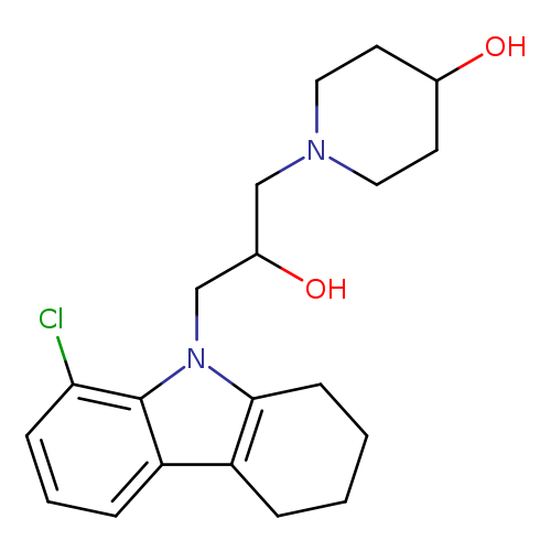 1-[3-(8-Chloro-1,2,3,4-tetrahydro-carbazol-9-yl)-2-hydroxy-propyl]-piperidin-4-ol