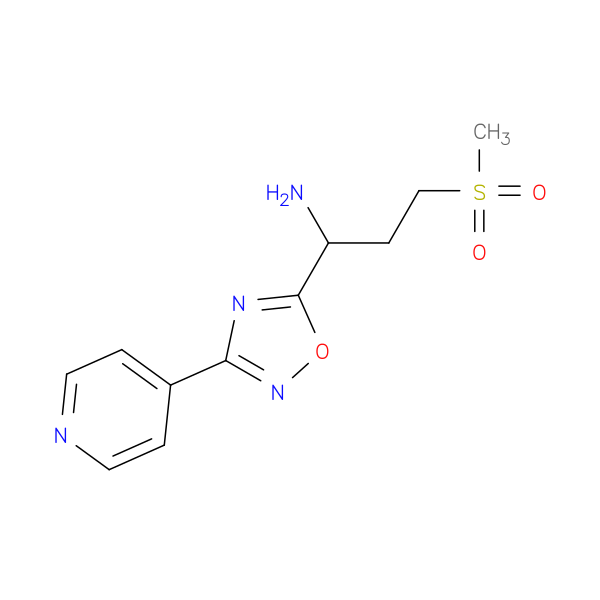 3-(methylsulfonyl)-1-(3-pyridin-4-yl-1,2,4-oxadiazol-5-yl)propan-1-amine