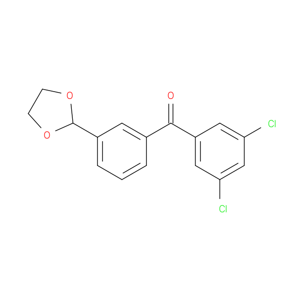 3,5-Dichloro-3'-(1,3-dioxolan-2-yl)benzophenone