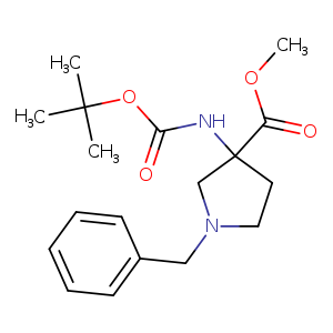 3-Pyrrolidineacetic acid, 3-(methoxycarbonyl)-a-oxo-1-(phenylmethyl)-,1,1-dimethylethyl ester